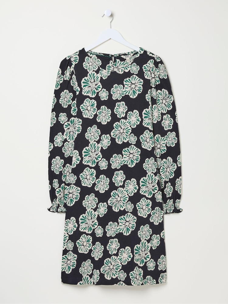 FatFace Black Floral Jersey Dress - Image 2 of 2