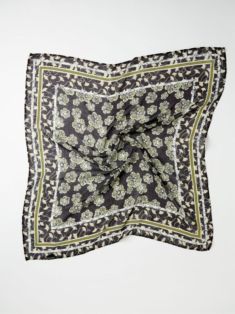FatFace Black Floral Hair Scarf - Image 2 of 2