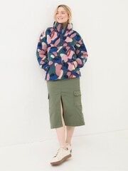 FatFace Black Abstract Printed Fleece - Image 4 of 7