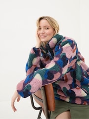 FatFace Black Abstract Printed Fleece - Image 5 of 7