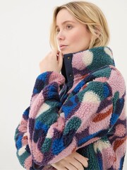 FatFace Black Abstract Printed Fleece - Image 6 of 7
