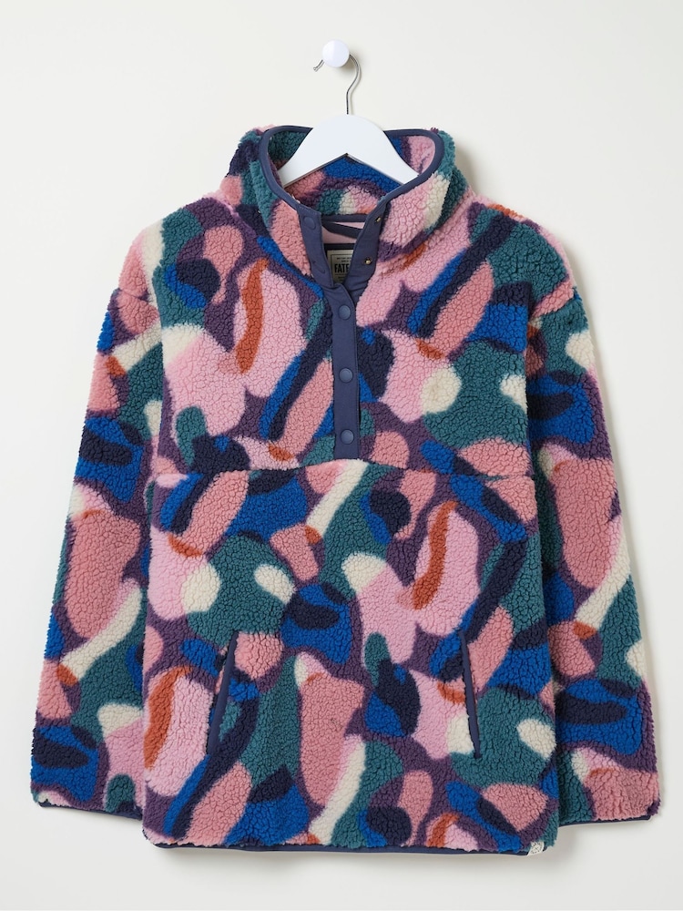 FatFace Black Abstract Printed Fleece - Image 7 of 7