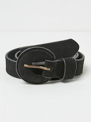 FatFace Western Black Buckle Belt - Image 1 of 2