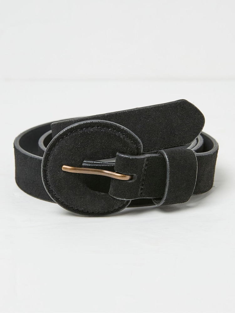 FatFace Western Black Buckle Belt - Image 1 of 2