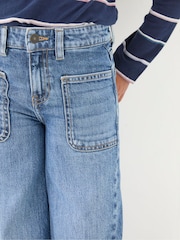 FatFace Mid Wash Wide Leg Denim Jeans - Image 4 of 5