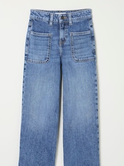 FatFace Mid Wash Wide Leg Denim Jeans - Image 5 of 5