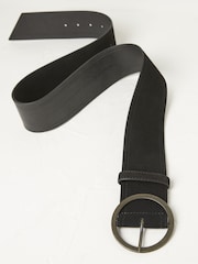 FatFace Black Soft Wide Waist Belt - Image 2 of 3