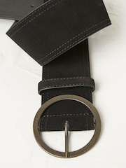 FatFace Black Soft Wide Waist Belt - Image 3 of 3