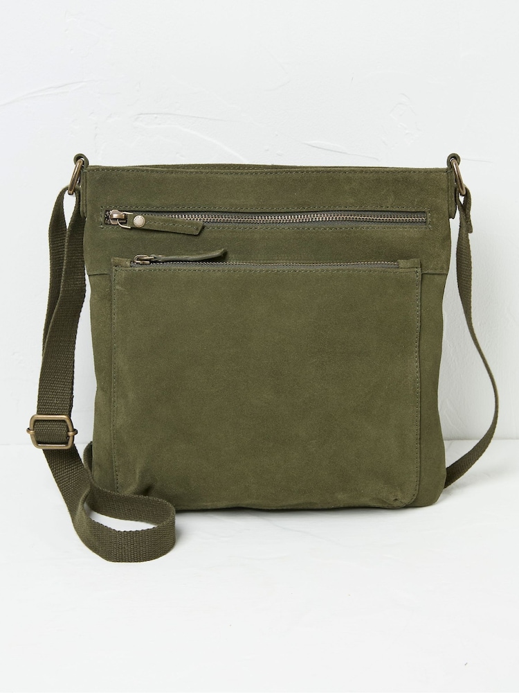 FatFace Allie Green Crossbody Bag - Image 1 of 2