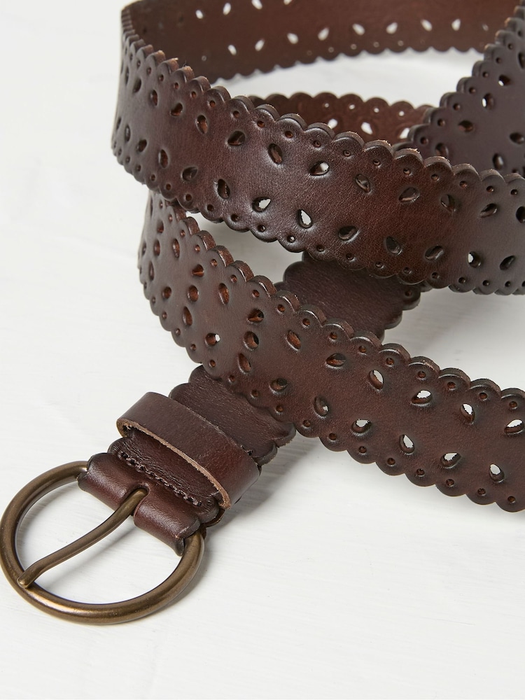 FatFace Brown Scalloped Jean Belt - Image 2 of 2