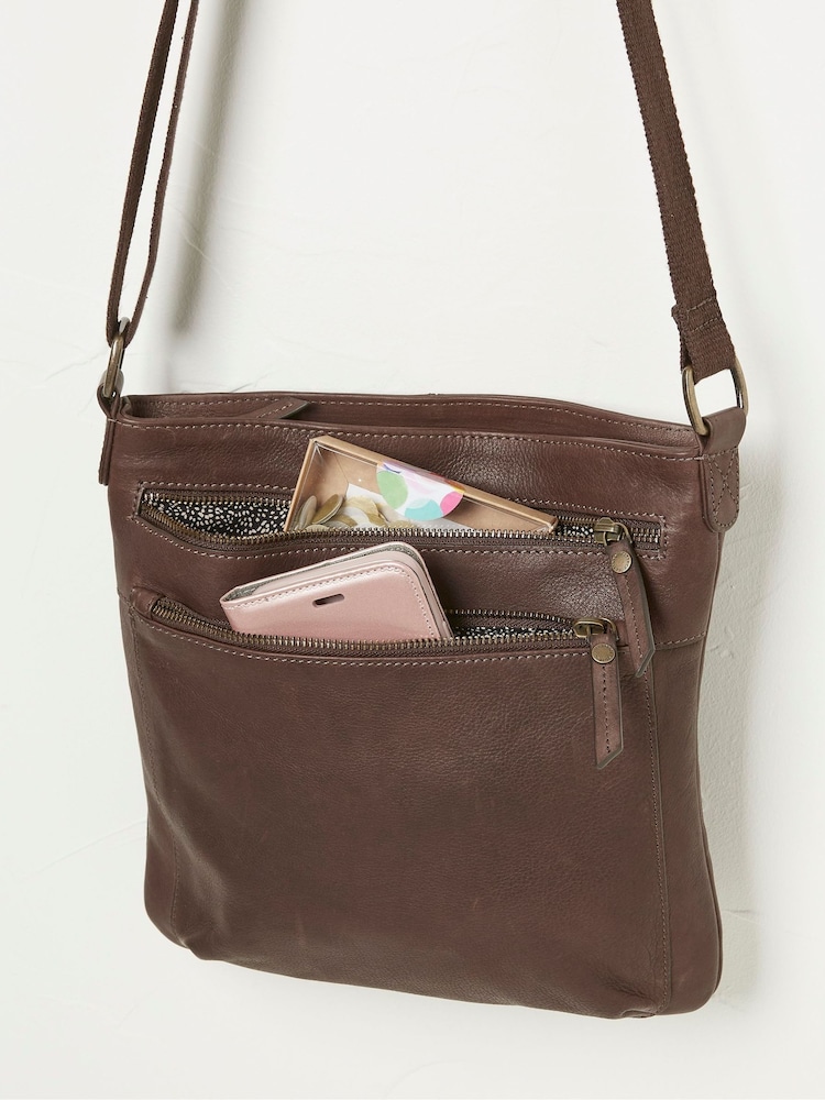 FatFace Allie Brown Crossbody Bag - Image 3 of 4