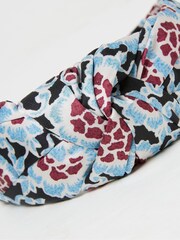 FatFace Black Wild Floral Headband - Image 2 of 2