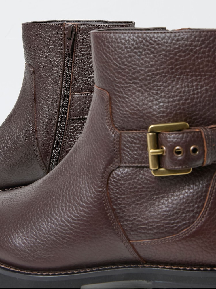 FatFace Brown Scout Chunky Boots - Image 3 of 3 FatFace Brown Scout Chunky Boots - Image 3 of 3