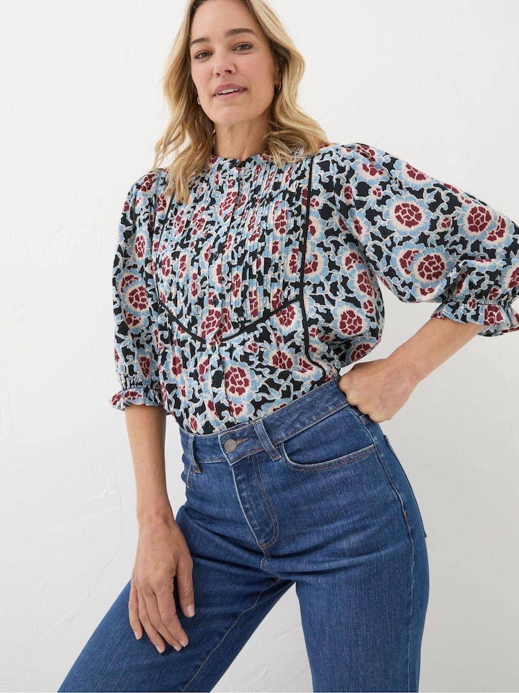 FatFace Elody Black Wild Floral Blouse - Image 1 of 5