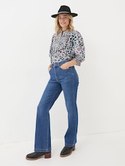 FatFace Elody Black Wild Floral Blouse - Image 4 of 5