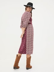 FatFace Kelly Red Wild Ditsy Midi Dress - Image 4 of 9