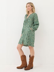 FatFace Joanna Green Floral Marks Dress - Image 3 of 6