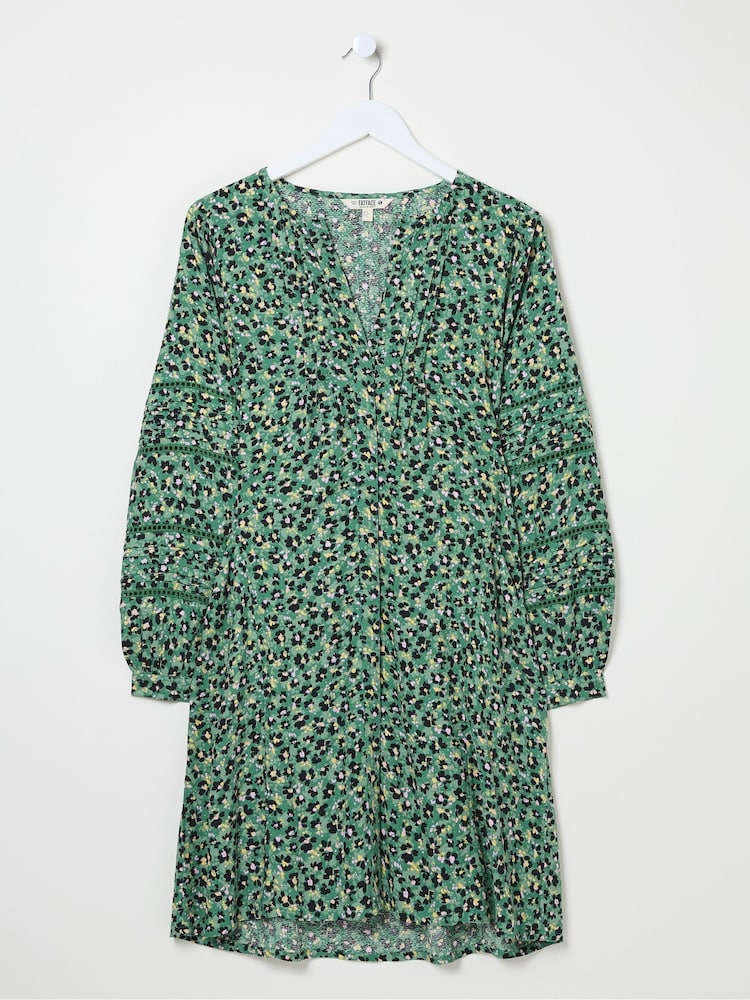 FatFace Joanna Green Floral Marks Dress - Image 6 of 6