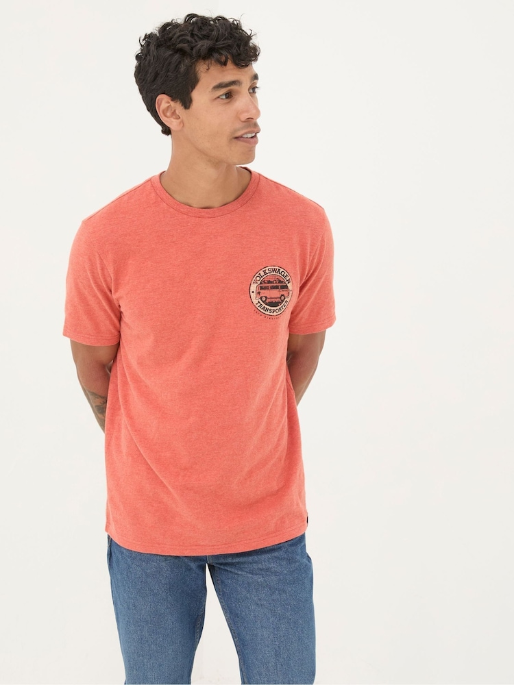 FatFace Orange VW Transporter T-Shirt - Image 1 of 6