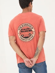 FatFace Orange VW Transporter T-Shirt - Image 2 of 6