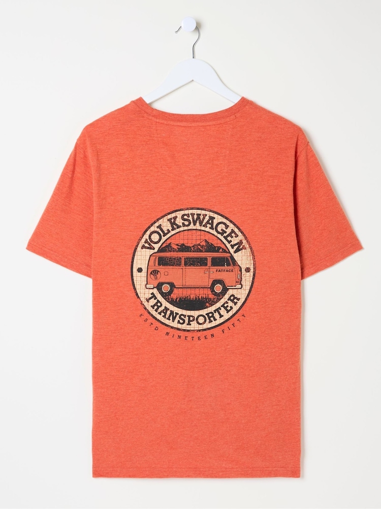 FatFace Orange VW Transporter T-Shirt - Image 6 of 6