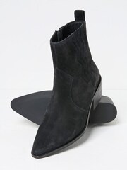 FatFace Drea Black Western Boots - Image 2 of 3