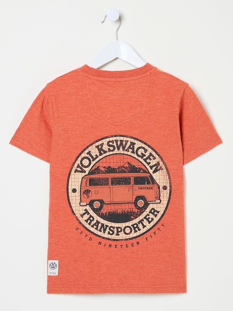 FatFace VW Orange Graphic T-Shirt - Image 6 of 6