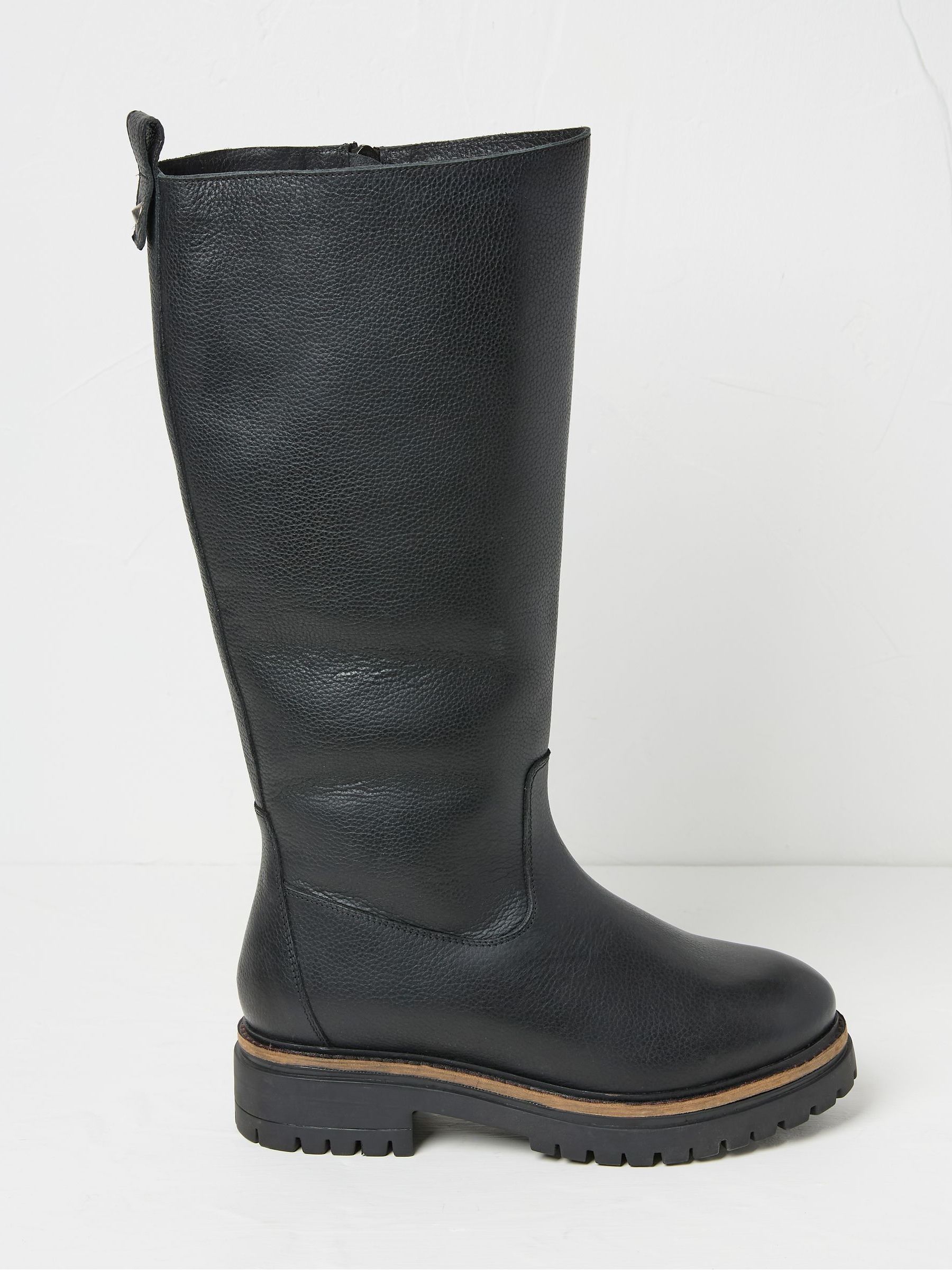 Fatface Emmy Black Riding Boots