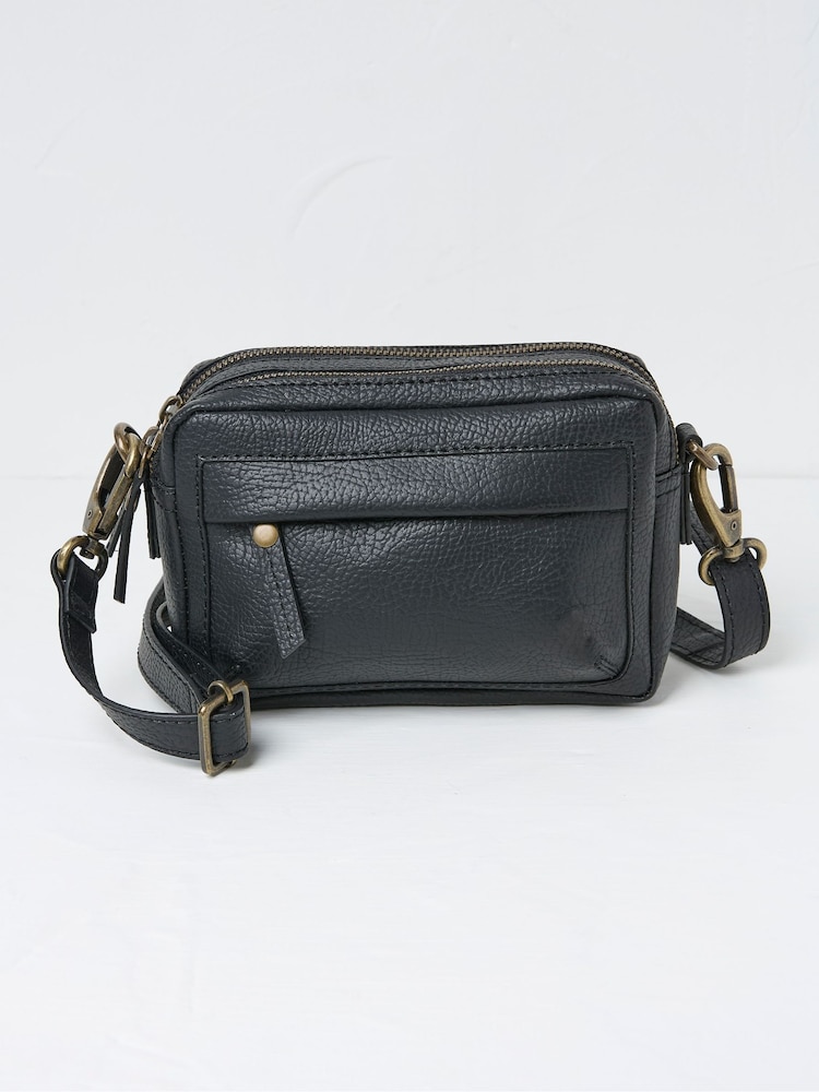 FatFace Braeburn Black Crossbody Bag - Image 1 of 3