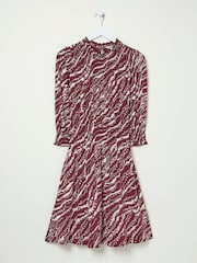 FatFace Krishan Red Wild Terrain Jersey Dress - Image 5 of 5