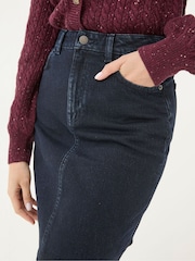 FatFace Hattie Dark Blue Denim Skirt - Image 5 of 6