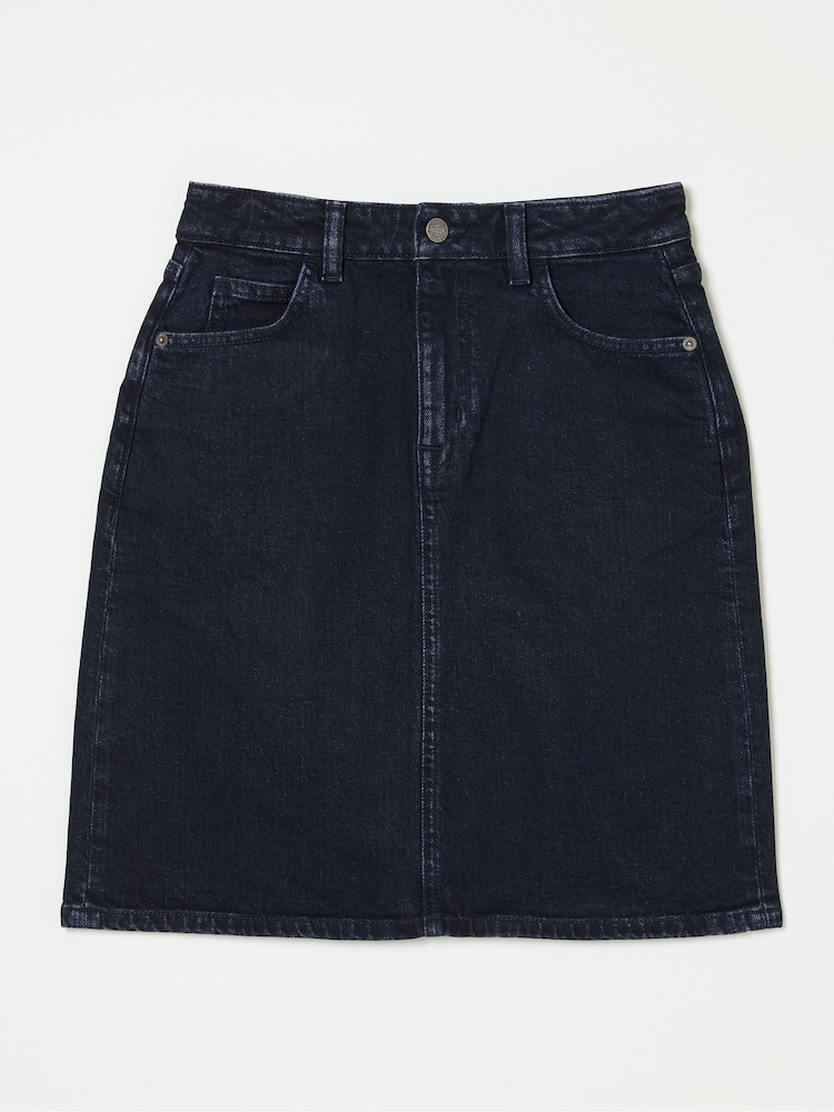 FatFace Hattie Dark Blue Denim Skirt - Image 6 of 6