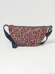 FatFace Gia Purple Canvas Sling Bag - Image 1 of 2