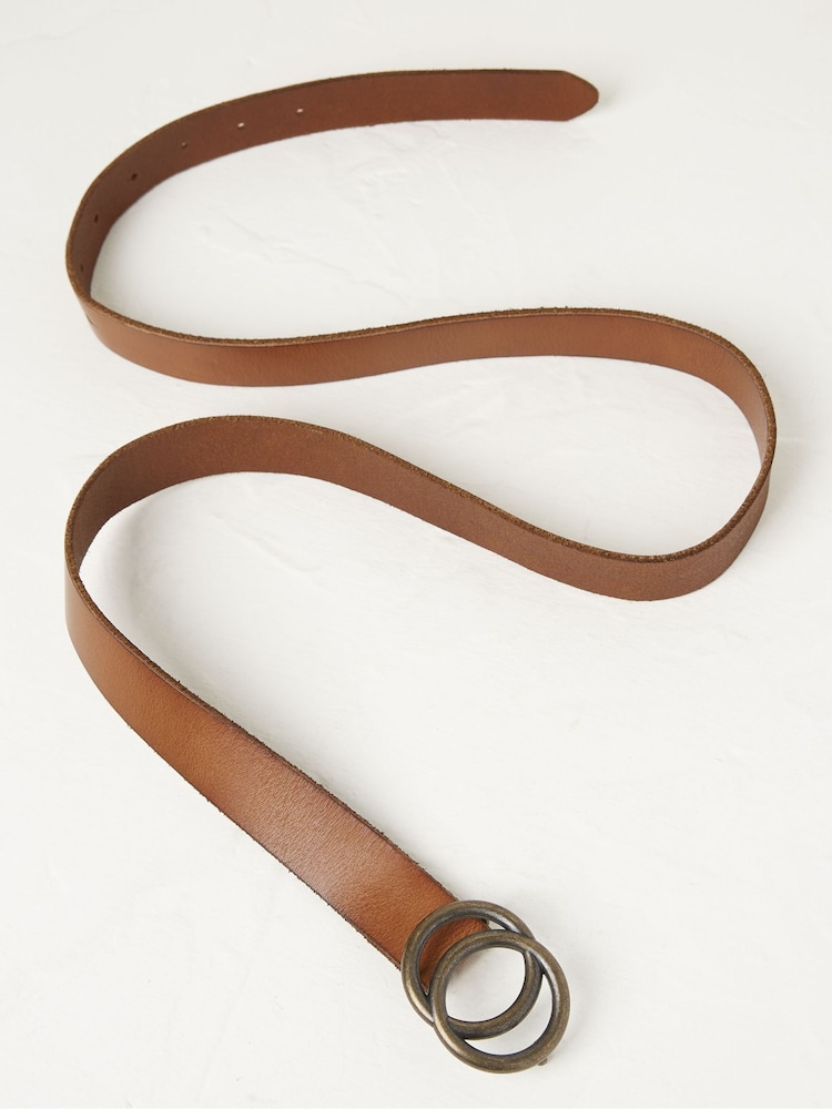 FatFace Jean Brown Double Circle Belt - Image 2 of 3