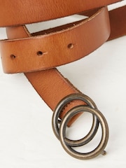 FatFace Jean Brown Double Circle Belt - Image 3 of 3