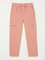 FatFace Hattie Pink Tapered Cargo Trousers - Image 4 of 4