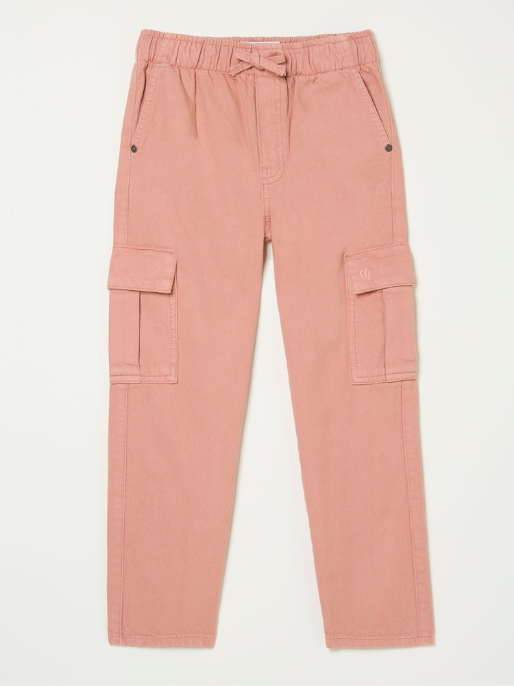 FatFace Hattie Pink Tapered Cargo Trousers - Image 4 of 4