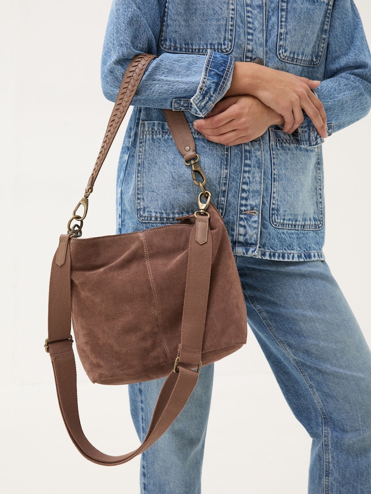 FatFace Valletta Brown Shoulder Bag - Image 4 of 4