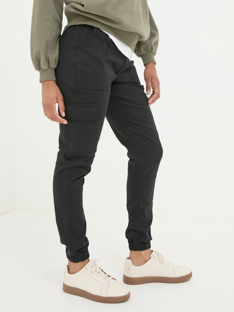 FatFace Hythe Black Cargo Trousers - Image 1 of 6