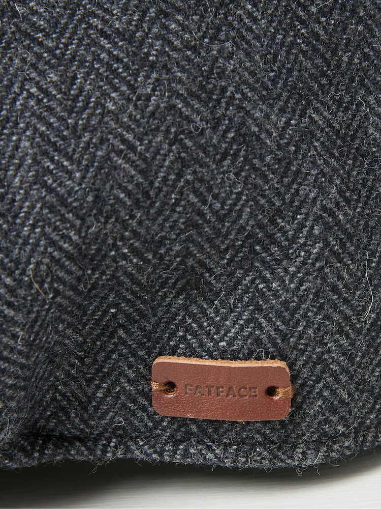 FatFace Tweed Grey Duckbill Hat - Image 3 of 3