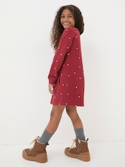 FatFace Red Georgia Sweat Dress - Image 2 of 5