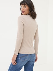 FatFace Callie Oatmeal Long Sleeve Top - Image 2 of 6