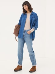FatFace Callie Oatmeal Long Sleeve Top - Image 4 of 6