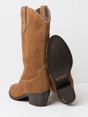 FatFace Sierra Brown Western Boots - Image 2 of 3