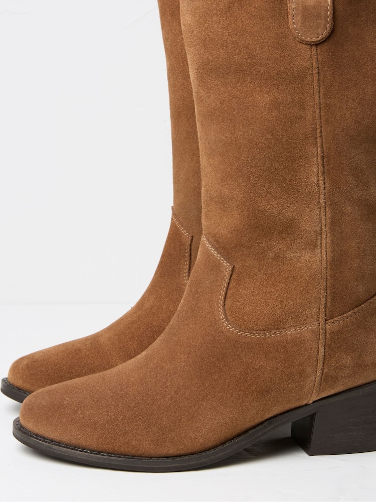 FatFace Sierra Brown Western Boots - Image 3 of 3