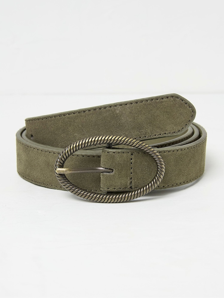 FatFace Buckle Green Interest Belt - Image 1 of 2
