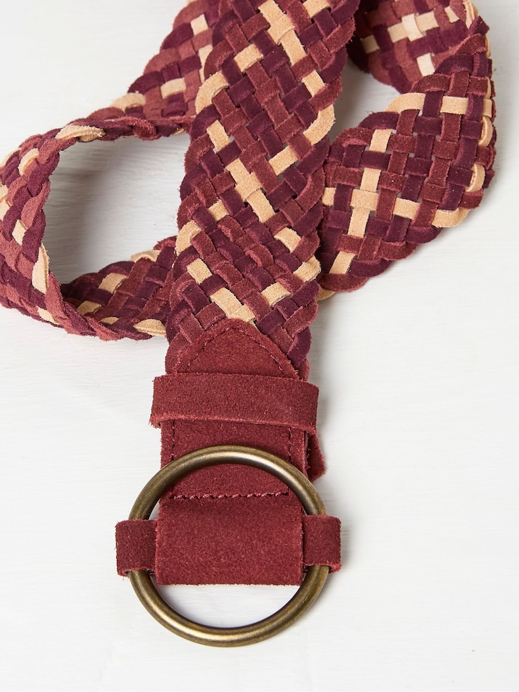 FatFace Red Multi Weave Belt - Image 2 of 2