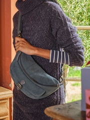 FatFace Blue Canvas Belt Bag - Image 1 of 3