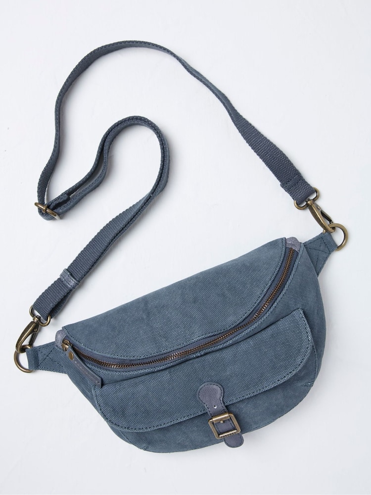 FatFace Blue Canvas Belt Bag - Image 2 of 3