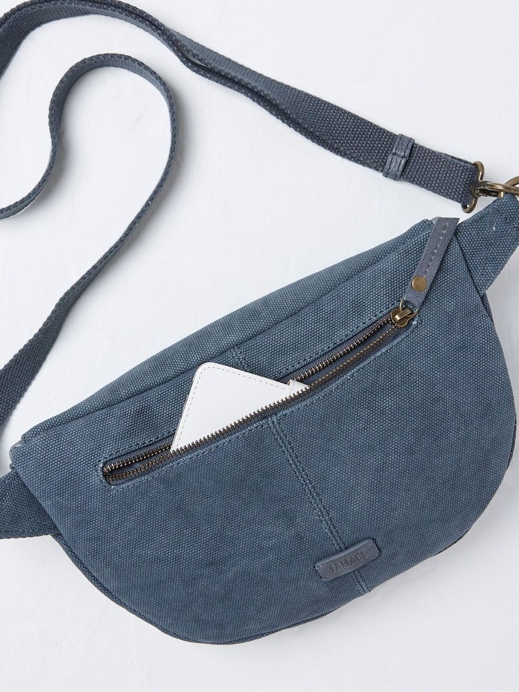 FatFace Blue Canvas Belt Bag - Image 3 of 3